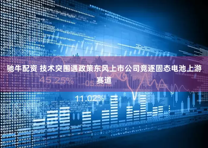 驰牛配资 技术突围遇政策东风上市公司竞逐固态电池上游赛道